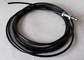 Покрытая пластмассой веревочка провода, черный домашний кабель спортзала с диаметром 6.5мм наружным